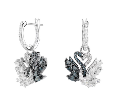 SWAROVSKI SWAN DROP EARRINGS