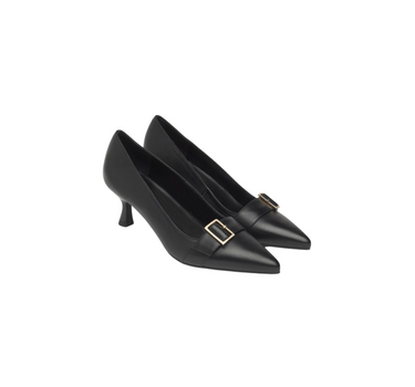 NERO GIARDINI LEATHER PUMPS