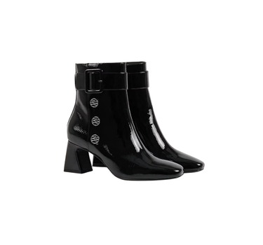 KARL LAGERFELD BEATA AUTOGRAPH RING ANKLE BOOTS