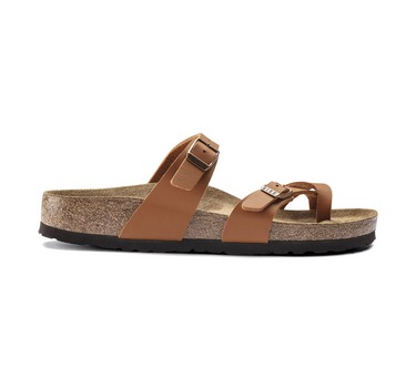 BIRKENSTOCK MAYARI NARROW FIT IN GINGER/BROWN