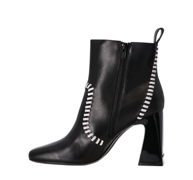 KARL LAGERFELD ASTRA NOVA ANKLE WHIPSTITCH BOOTS
