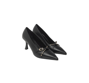 NERO GIARDINI LEATHER PUMPS