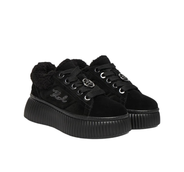 KARL LAGERFELD KREEPER LO EMBRO LOW LACE TRAINERS
