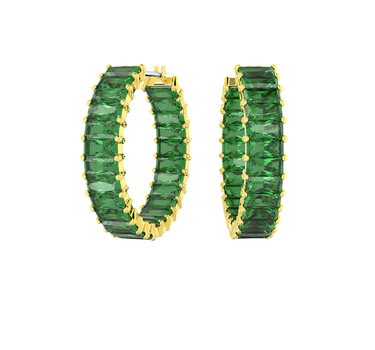 SWAROVSKI MATRIX HOOP EARRINGS
