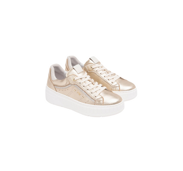 NERO GIARDINI LEATHER TRAINERS