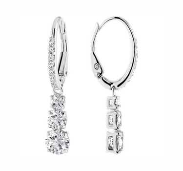 SWAROVSKI ATTRACT TRILOGY HOOP EARRINGS