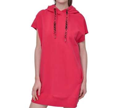 DKNY WOMEN TWO TONE LOGO DRAWCORD SNEAKER DRESS