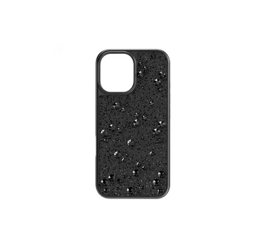 SWAROVSKI HIGH SMARTPHONE CASE, SCATTERED DESIGN IPHONE® 16, BLACK