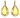 SWAROVSKI MILLENIA PEAR CUT DROP EARRINGS IN YELLOW