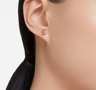 SWAROVSKI RECTANGULAR STILLA STUD EARRINGS