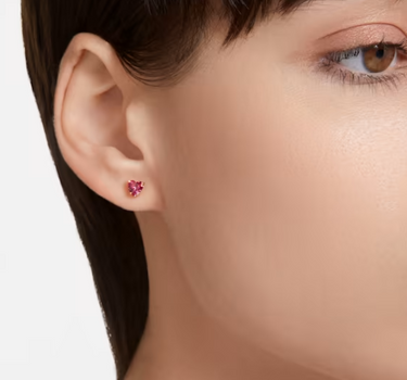 SWAROVSKI STILLA HEART STUD EARRINGS