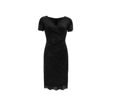 SWING DRESS MADE WITH FINE LACE AND SCALLOP EDGES