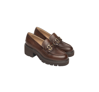 NERO GIARDINI LEATHER LOAFERS