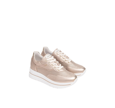 NERO GIARDINI WOMEN'S LEATHER TRAINERS