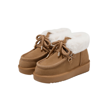 D.FRANKLIN NORDIC MID FUR ANKLE BOOTS