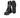 KARL LAGERFELD KOMBAT KC HI LACE CHAIN BOOTS