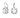SWAROVSKI MILLENIA DROP EARRINGS