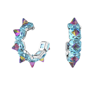 SWAROVSKI CHROMA HOOP EARRINGS