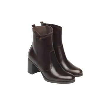 NERO GIARDINI LEATHER ANKLE BOOTS
