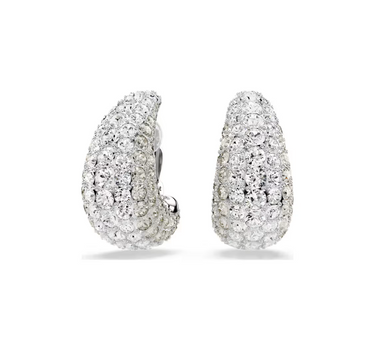 SWAROVSKI SUBLIMA DROP EARRINGS, WHITE,RHODIUM PLATED