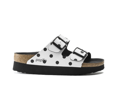 BIRKENSTOCK ARIZONA NARROW FIT IN WHITE AND BLACK