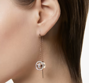 SWAROVSKI HOLLOW DROP EARRINGS