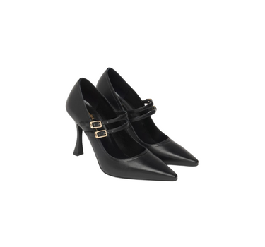 NERO GIARDINI LEATHER PUMPS