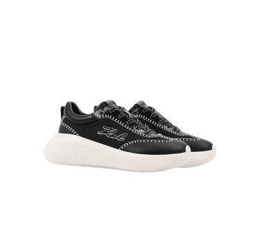 KARL LAGERFELD KREEPER RUN SIGNIA MIX LOW LACE TRAINERS
