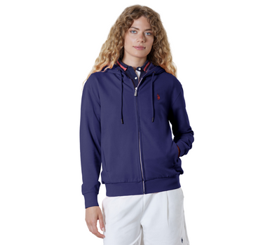 US POLO ASSN WOMEN KIMBA FRENCH TERRY STRETCH HOODIE