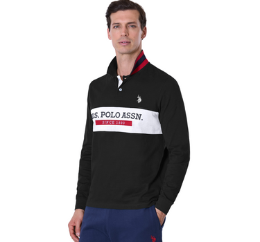 US POLO ASSN MEN LONG SLEEVE POLO SHIRT