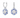 SWAROVSKI IDYLLIA DROP EARRINGS