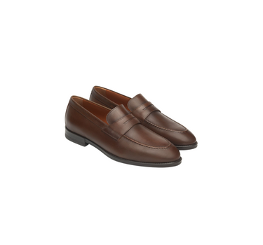 NERO GIARDINI LEATHER LOAFERS