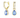 SWAROVSKI CHROMA DROP EARRINGS