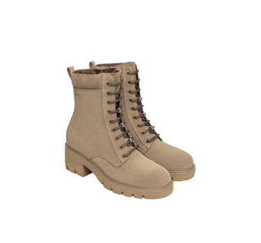 NERO GIARDINI LEATHER COMBAT BOOTS