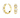 SWAROVSKI IMBER HOOP EARRINGS