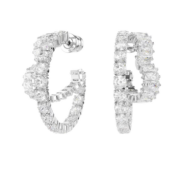 SWAROVSKI MATRIX HOOP EARRINGS