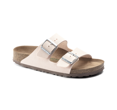 BIRKENSTOCK ARIZONA VEGAN NARROW FIT IN LIGHT ROSE