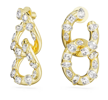 SWAROVSKI DEXTERA HOOP EARRINGS