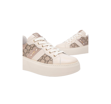 NERO GIARDINI WOMEN'S LEATHER TRAINERS