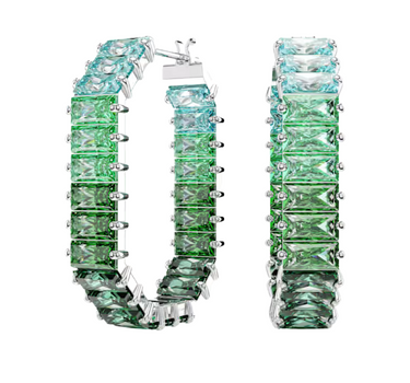 SWAROVSKI MATRIX HOOP EARRINGS