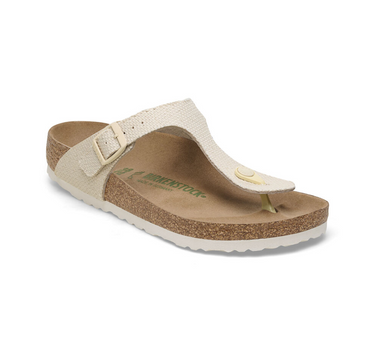 BIRKENSTOCK GIZEH IN EGGSHELL