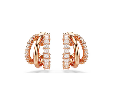 SWAROVSKI HYPERBOLA HOOP EARRINGS