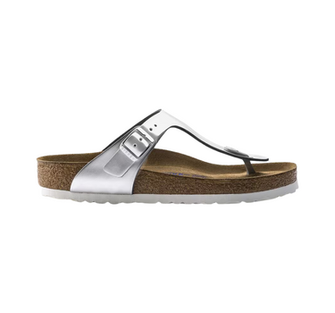 BIRKENSTOCK GIZEH SOFT FOOTBED NATURAL LEATHER REGULAR FIT