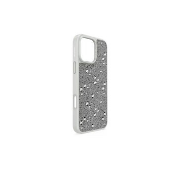 SWAROVSKI HIGH SMARTPHONE CASE, SCATTERED DESIGN, IPHONE® 16 PRO MAX, SLIVER TONE