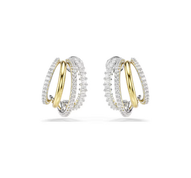 SWAROVSKI HYPERBOLA HOOP EARRINGS