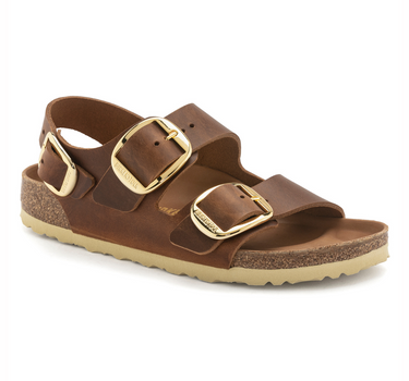 BIRKENSTOCK MILANO BIG BUCKLE OILED LEATHER NARROW FIT