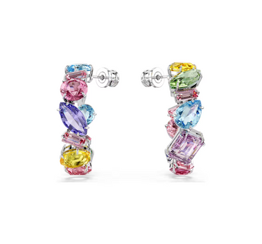 SWAROVSKI GEMA HOOP EARRINGS