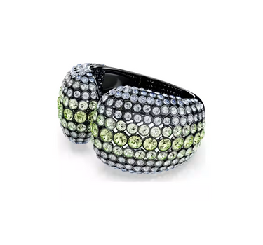 SWAROVSKI SUBLIMA CUFF, ROUND CUT, MULTICOLORED,RUTHENIUM PLATED