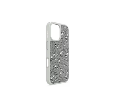 SWAROVSKI HIGH SMARTPHONE CASE, SCATTERED DESIGN, IPHONE® 16, SLIVER TONE