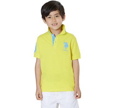 US POLO ASSN BOYS FLUO POLO SHIRT